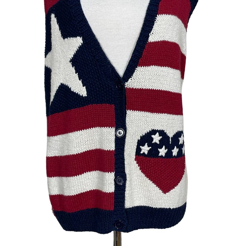 Vintage SZ S Marisa Christina Hand Knitted Sweater Vest - Picture 3 of 7